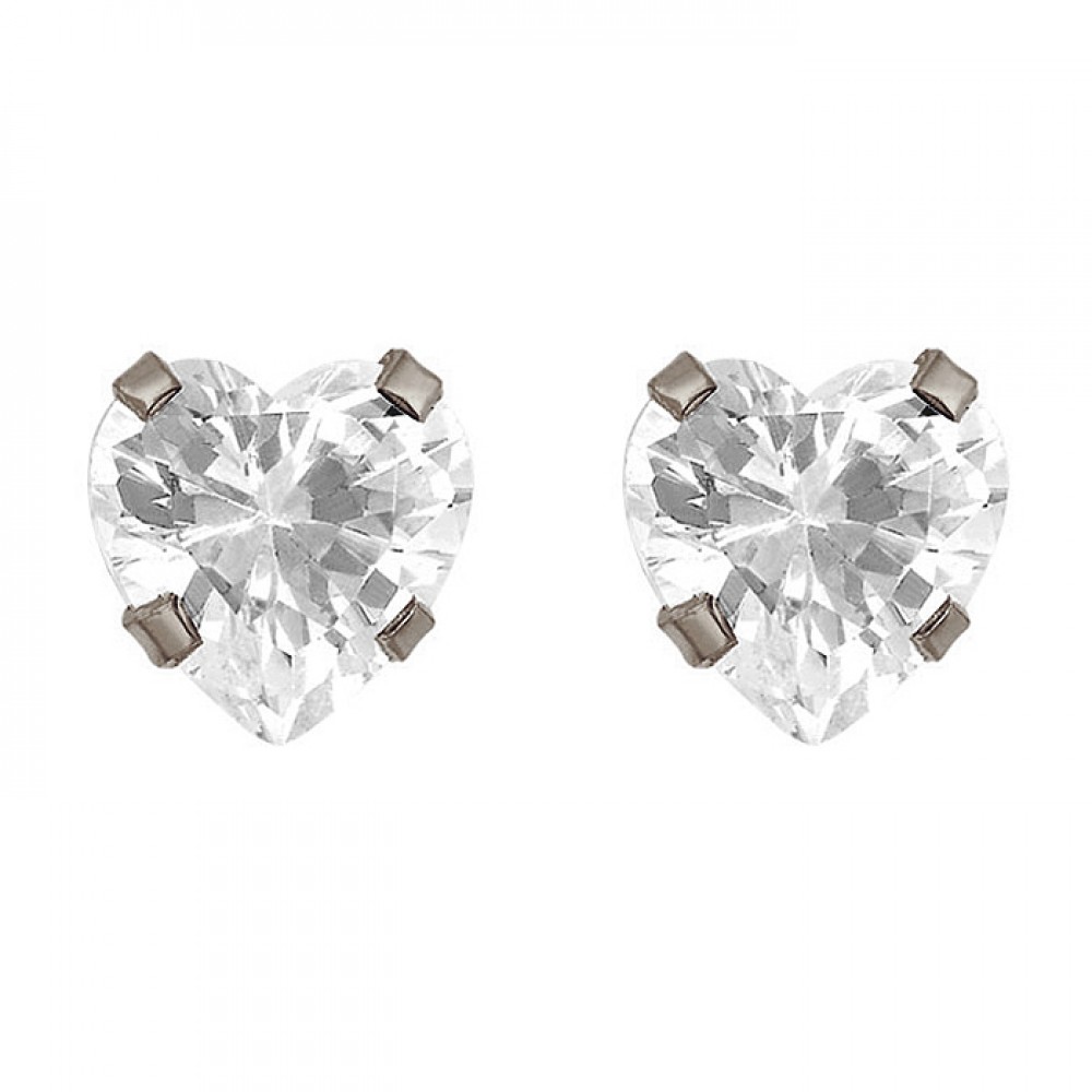 Broquel de plata corazón 6mm