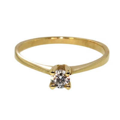 SOLITARIO DIAMANTE ORO 14 K AMELIA VI.