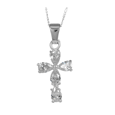 COLLAR DE CRUZ CON ZIRCONIA M79